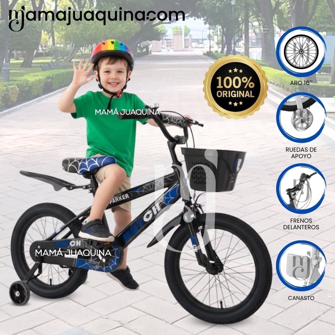 BICICLETA PARA NIÑO ARO 16 «SPYDER PARK» EDICIÓN LIMITADA BLACK - 2