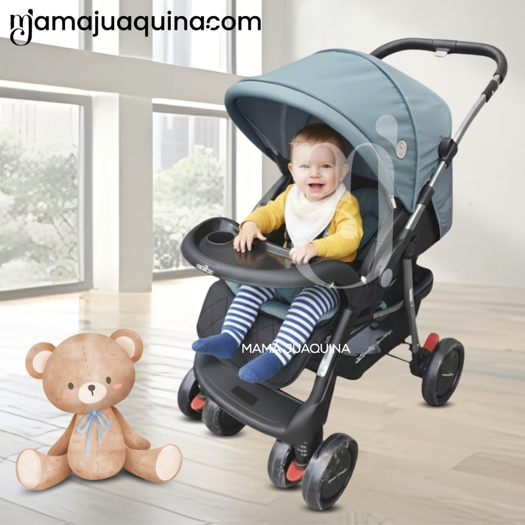 COCHE CUNA TRAVEL SYSTEM «SWEET GARDIAN» CON PORTA BEBÉ LIGHT BLUE - 4