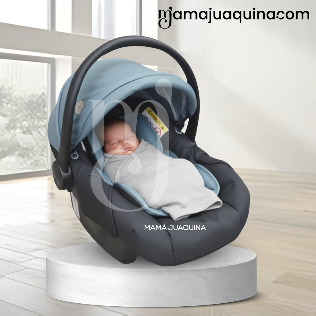 COCHE CUNA TRAVEL SYSTEM «SWEET GARDIAN» CON PORTA BEBÉ LIGHT BLUE - 6