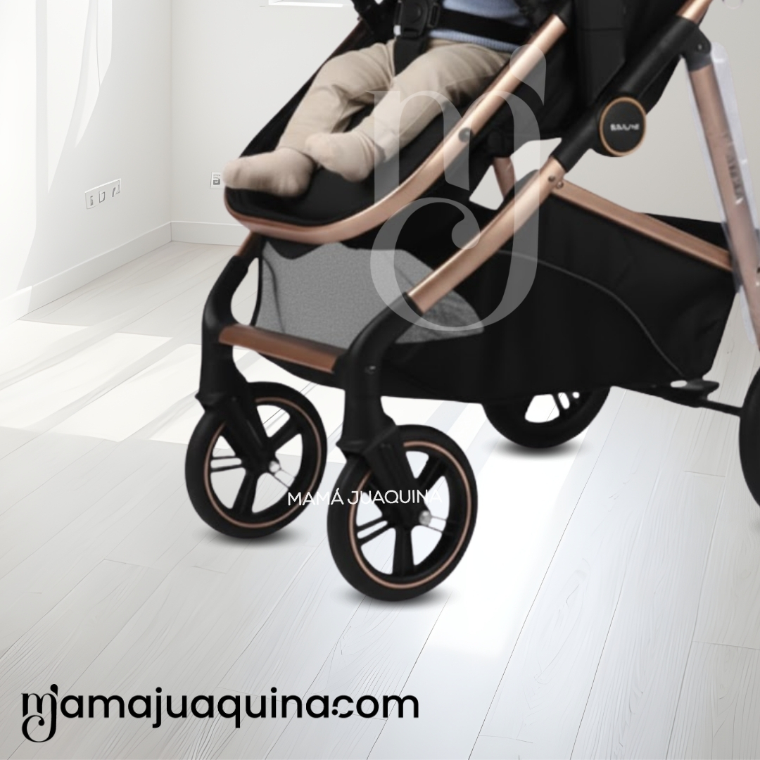 COCHE MOISÉS TRAVEL SYSTEM «MUNICH GOLD» DE LUJO GRAY - 5
