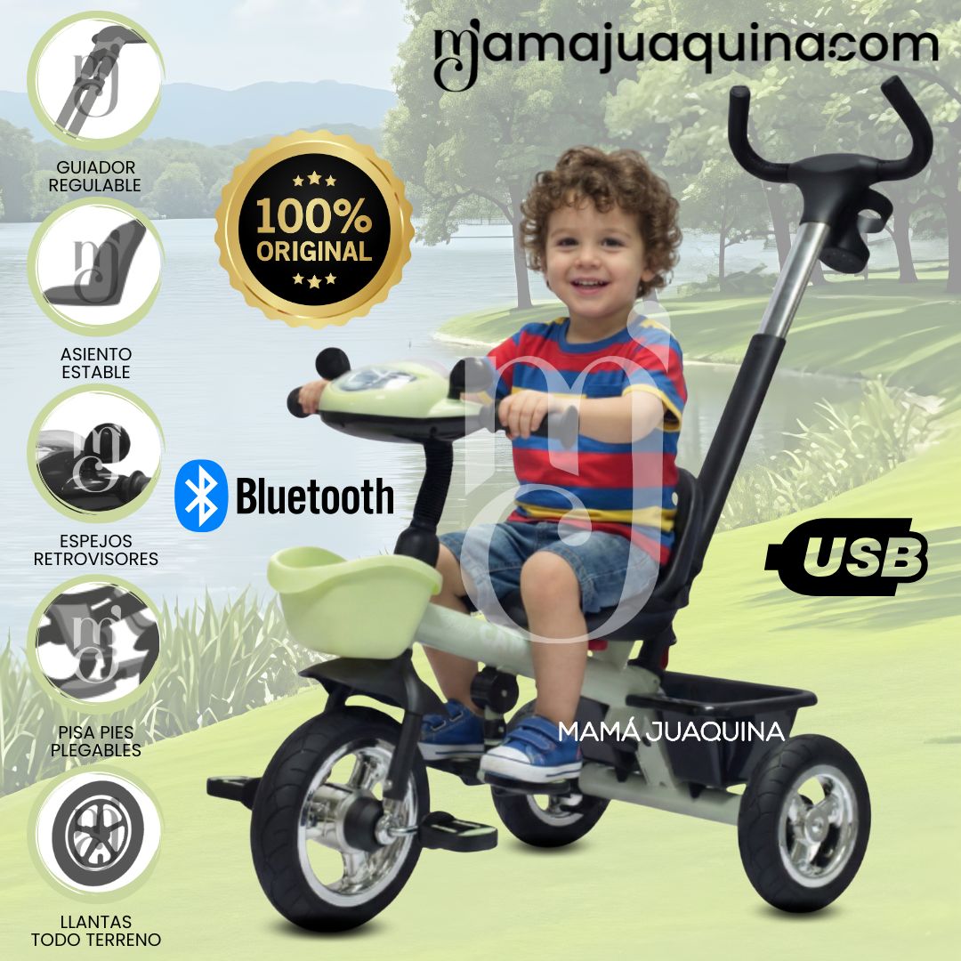 TRICICLO GUIADOR TODO TERRENO «SAIBOT» EDICIÓN LIMITADA LIGHT GREEN - 1