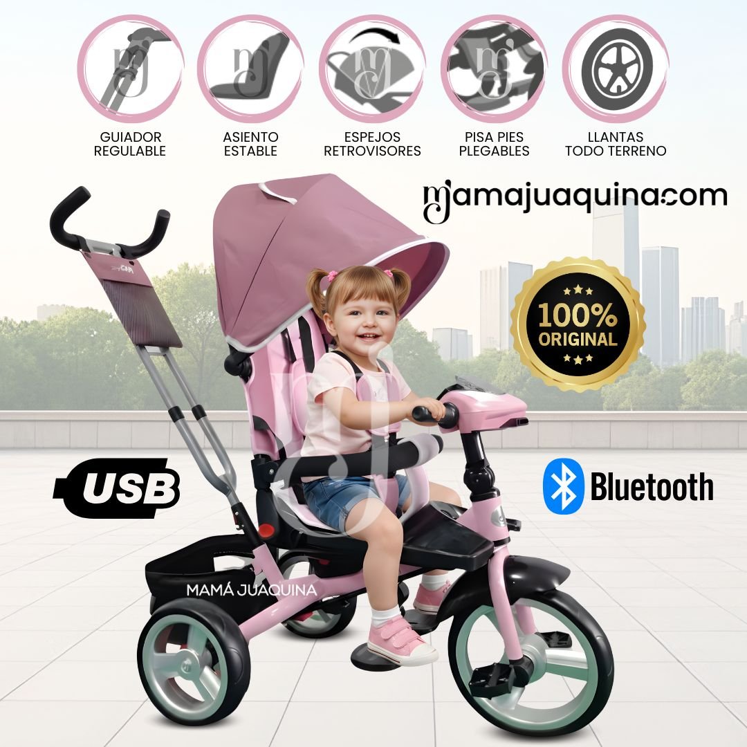 TRICICLO GUIADOR «FORD SILVER» EDICIÓN LIMITADA ROSA - 1