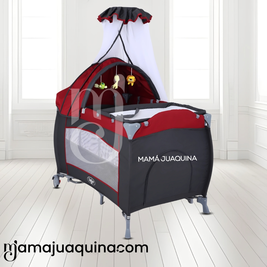 CUNA CORRAL «VIENA STOKKER PRO» 2 EN 1 CON COLCHÓN RED - 5