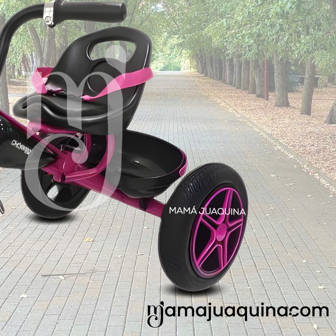 TRICICLO CHAVITO MUSICAL «CHOPPEER» CON BLUETOOTH FUCSIA - 4