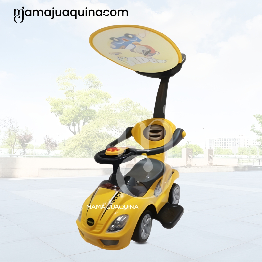 CORREPASILLO EMPUJADOR BUGGY «MEGACAR» PARA NIÑOS YELLOW - 2
