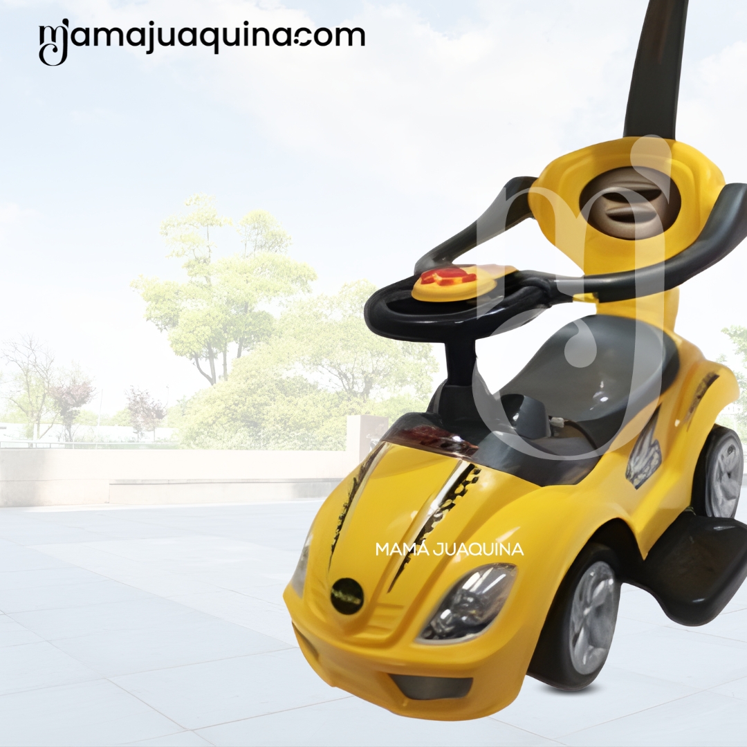 CORREPASILLO EMPUJADOR BUGGY «MEGACAR» PARA NIÑOS YELLOW - 5
