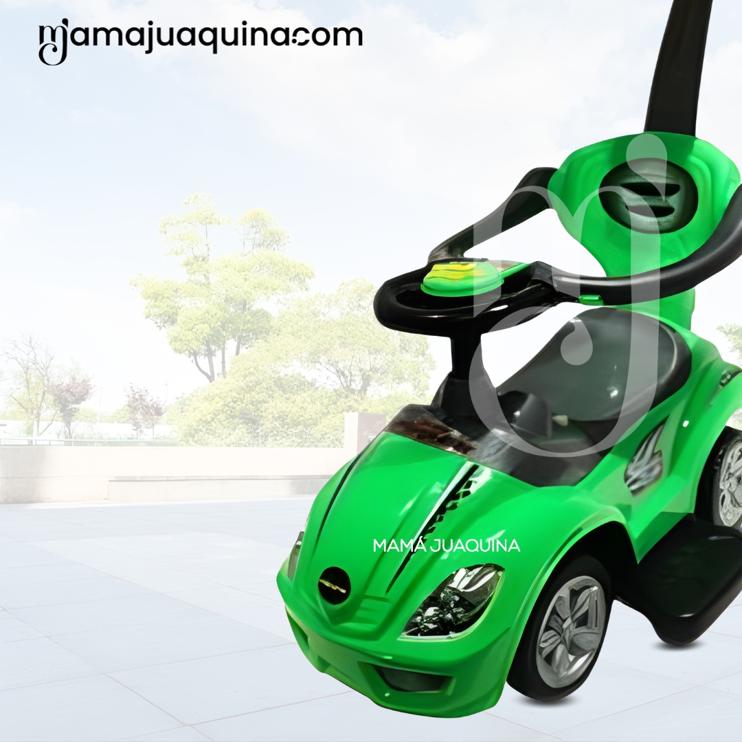 CORREPASILLO EMPUJADOR BUGGY «MEGACAR» PARA NIÑOS GREEN - 4