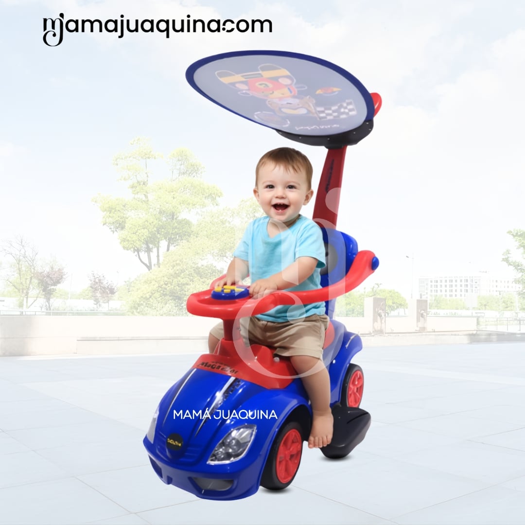 CORREPASILLO EMPUJADOR BUGGY «MEGACAR» PARA NIÑOS BLUE - 4