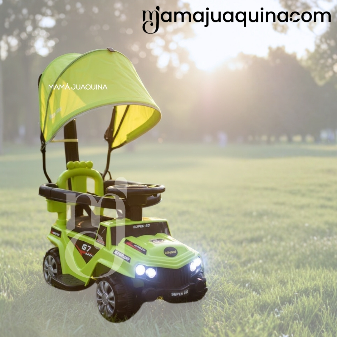 CORREPASILLO GUIADOR «MINI JEEP» PARA NIÑOS GREEN - 2