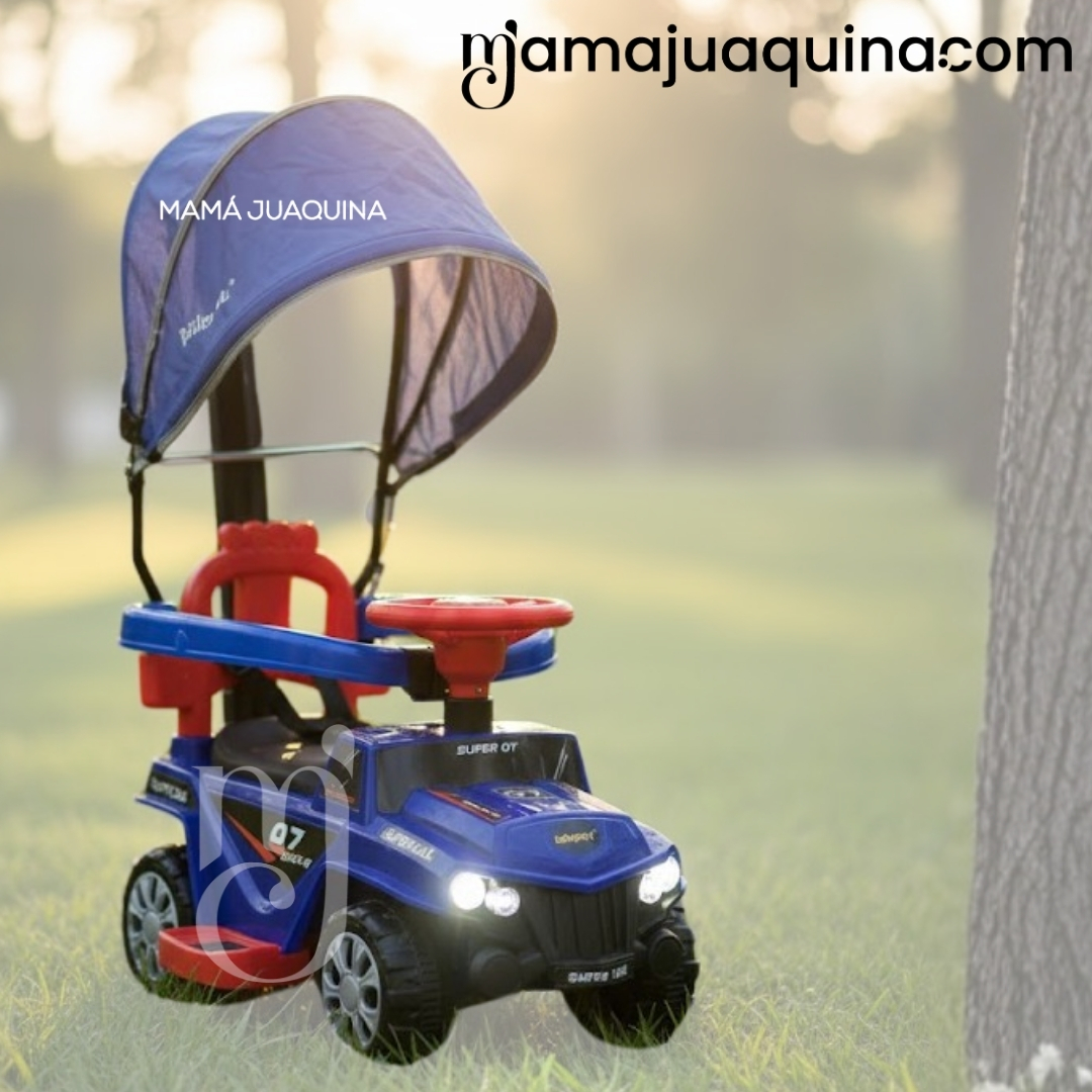 CORREPASILLO GUIADOR «MINI JEEP» PARA NIÑOS BLUE - 2