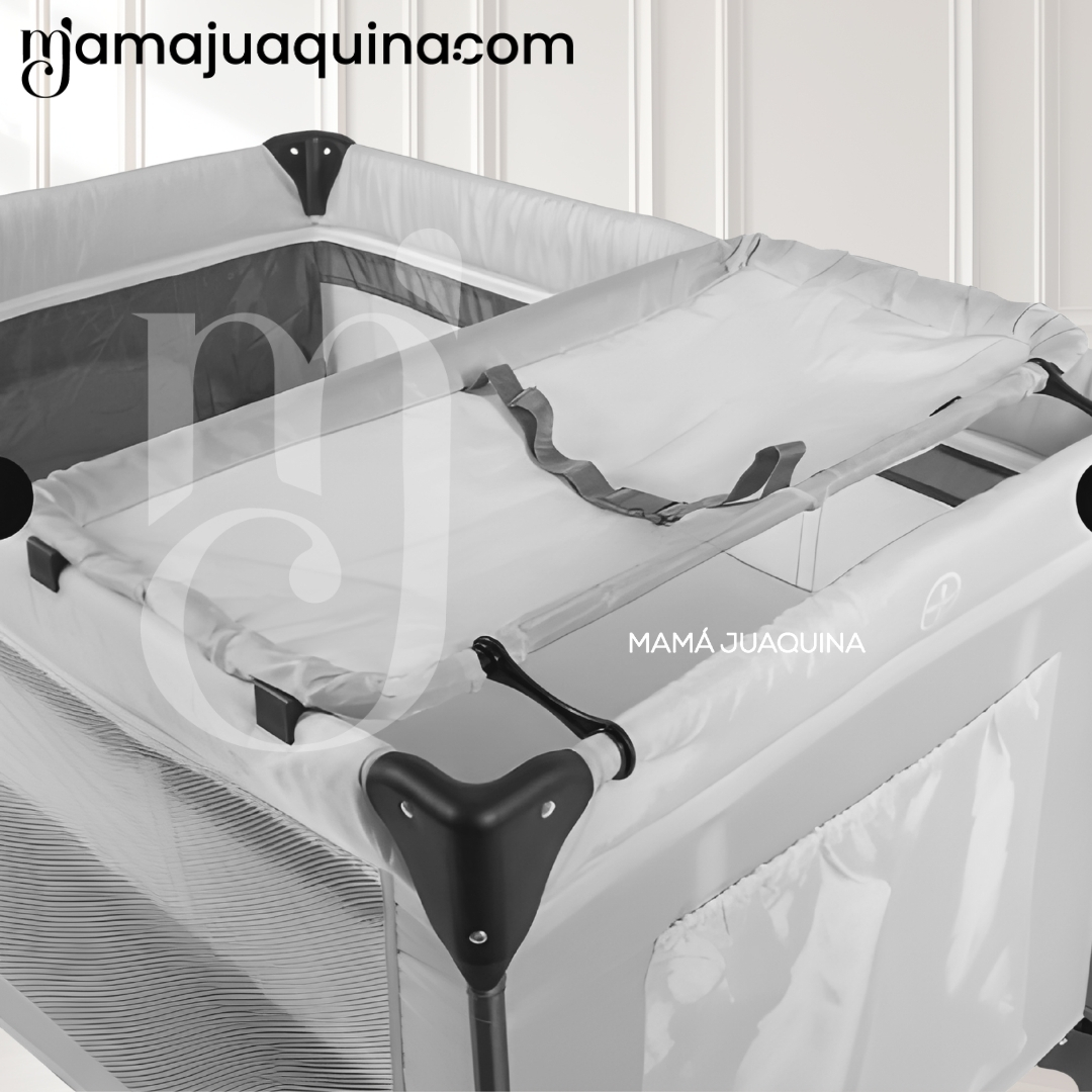COMBO CUNA CORRAL PREMIUM «HAPPY DREAM» PINK CON COLCHÓN DE REGALO - 5