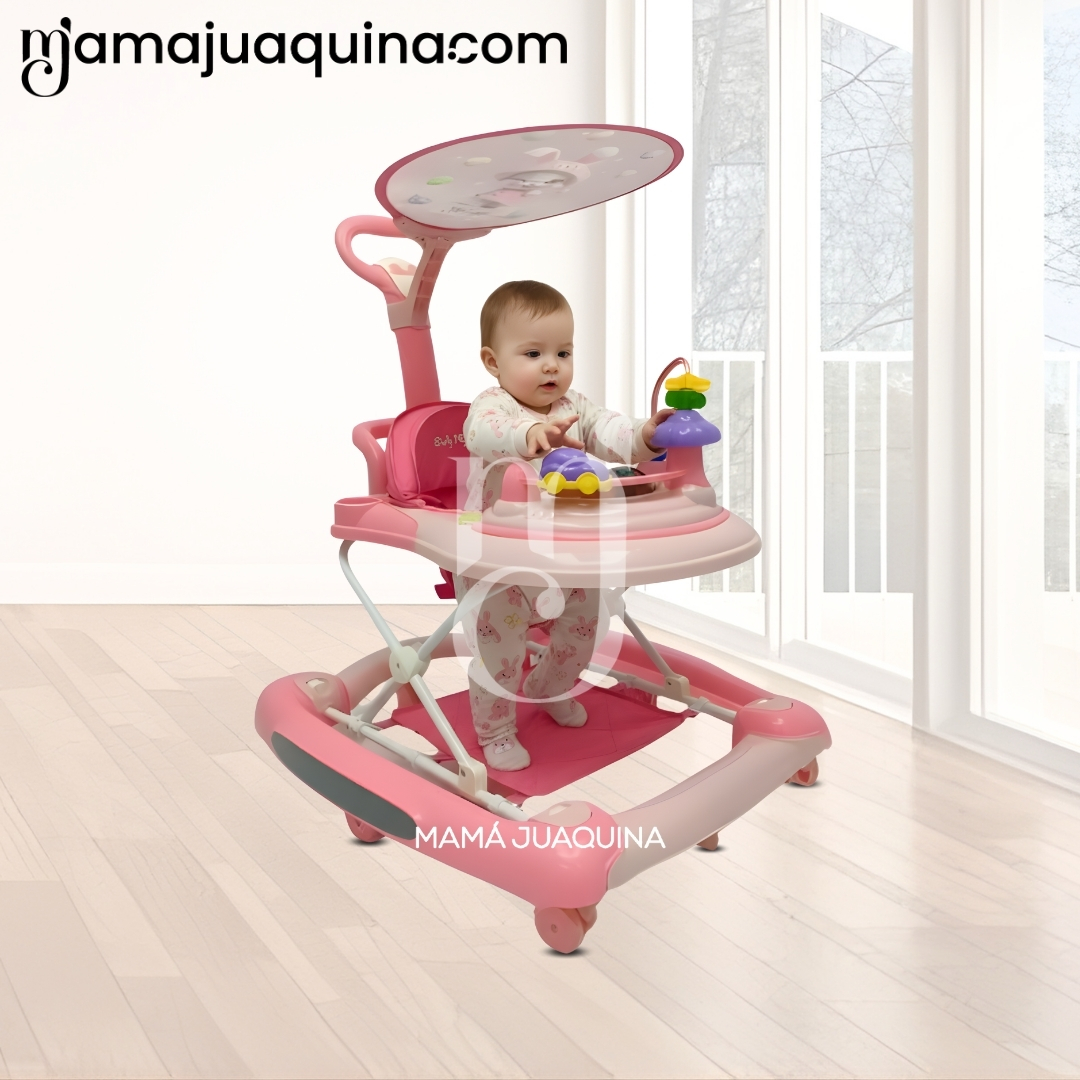 ANDADOR CON TABLERO MUSICAL «FIRST WALK II» PINK - 5