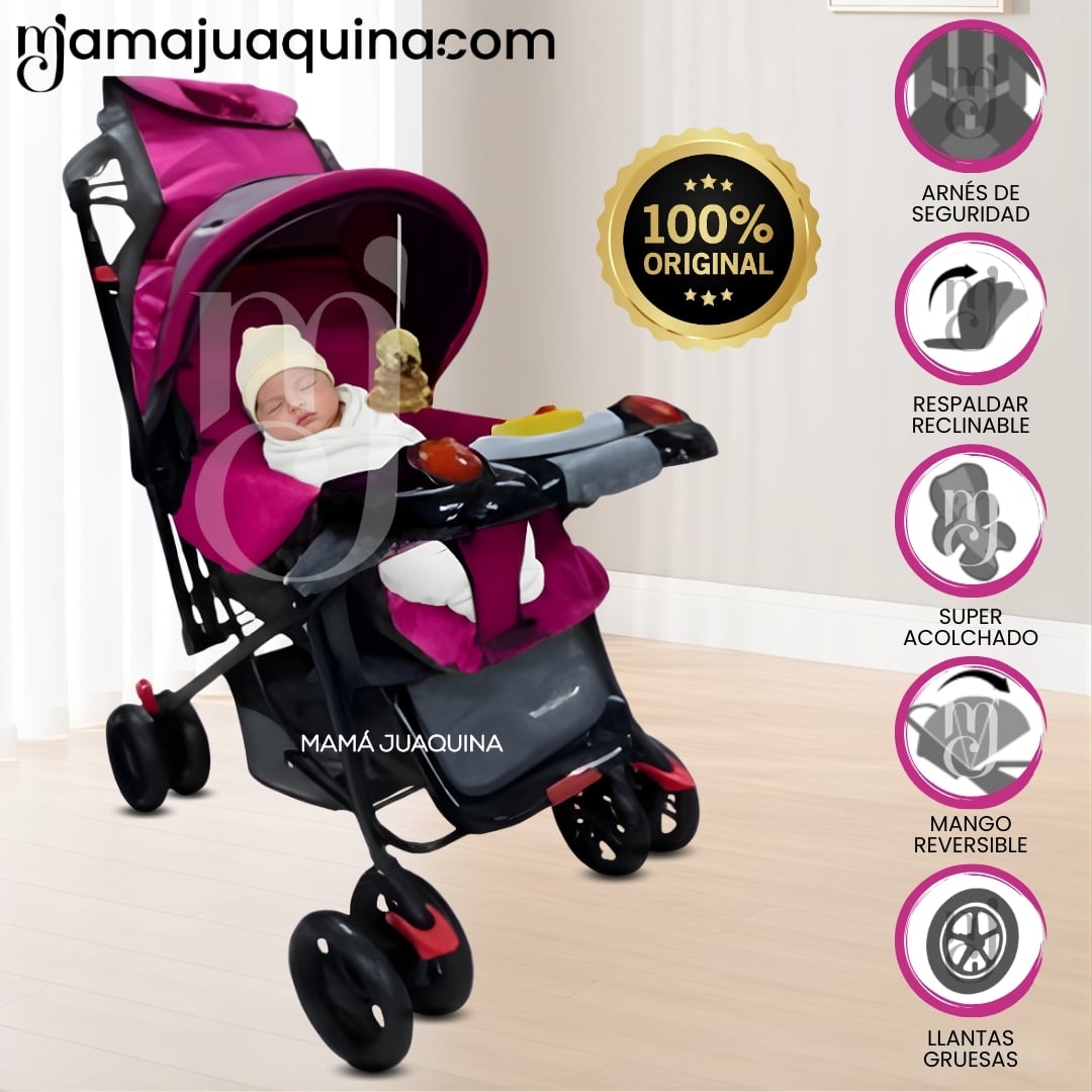 COCHE CUNA «CHICKY» EDICIÓN LIMITADA DARK PINK - 1