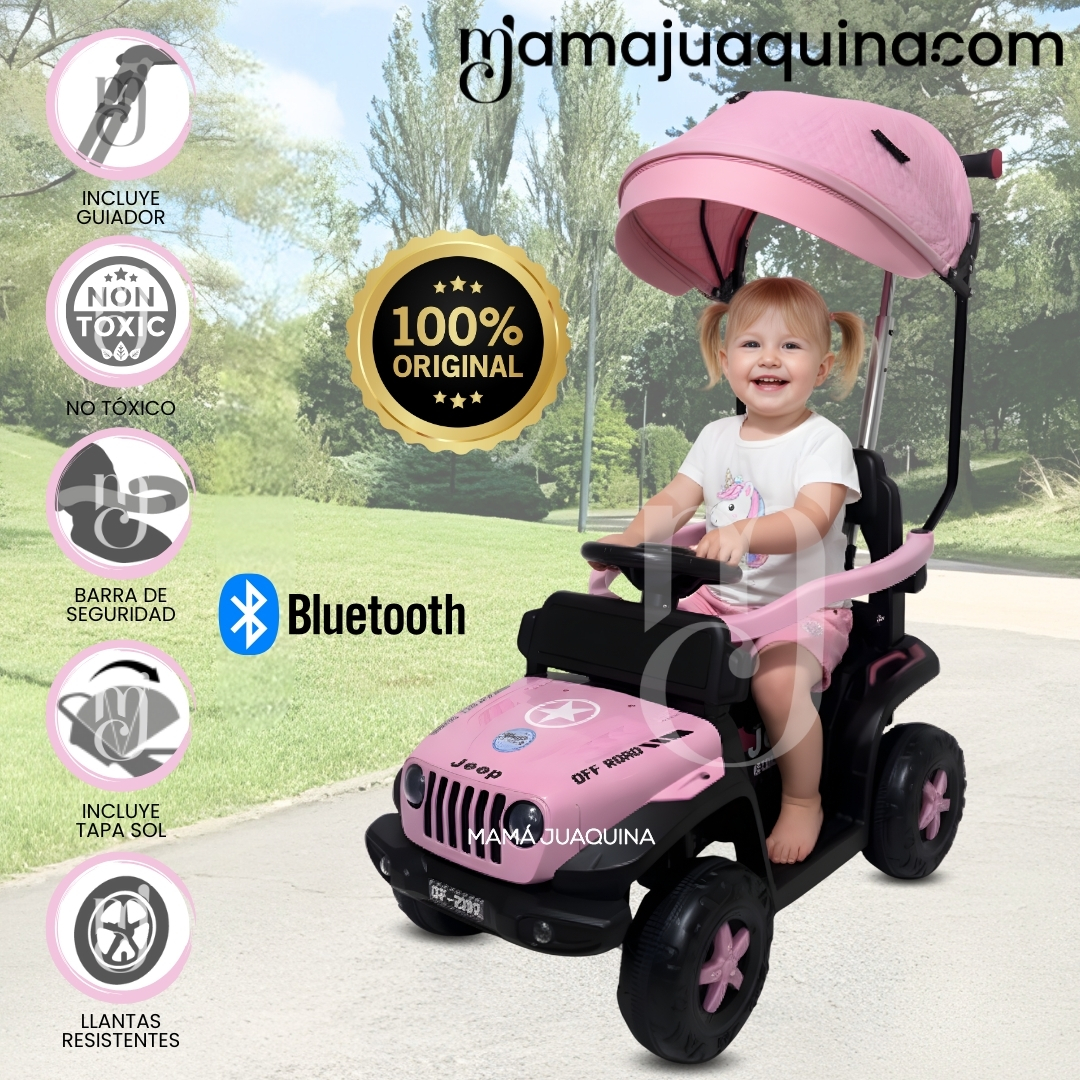 CORREPASILLO GUIADOR «EXPLORER JEEP» PARA NIÑOS PINK - 1