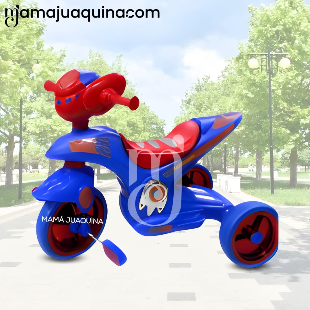 TRIMOTO A PEDAL PARA NIÑOS «SERVANN II» CON BLUETOOTH BLUE - 3