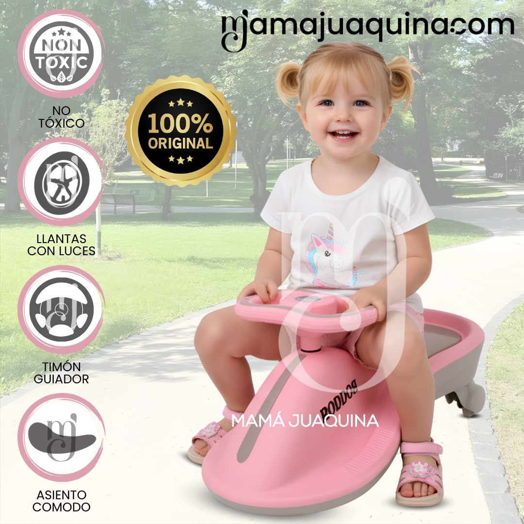 CORREPASILLO TWIST CAR «RODDOS» PINK Y GREY - 1