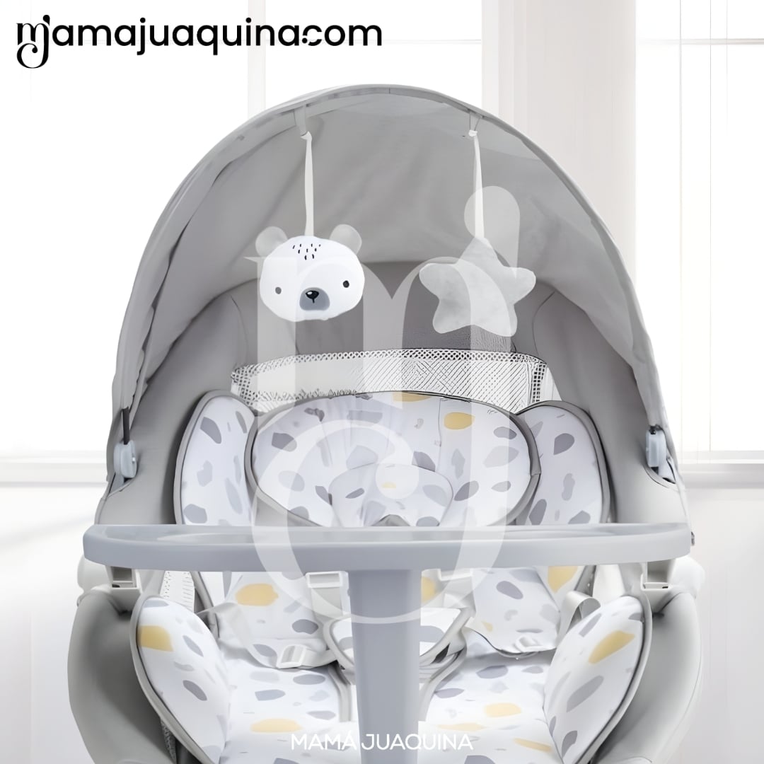 SILLA MECEDORA DIDACTICA «STAR II» CON BLUETOOTH GRIS - 5