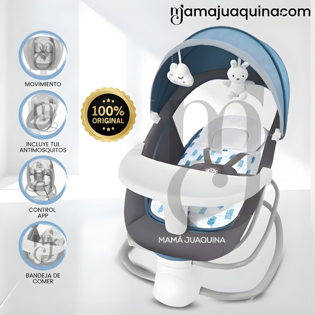 MECEDORA PLEGABLE ELÉCTRICA PARA BEBÉS «DOLLY II» BLUE - 1