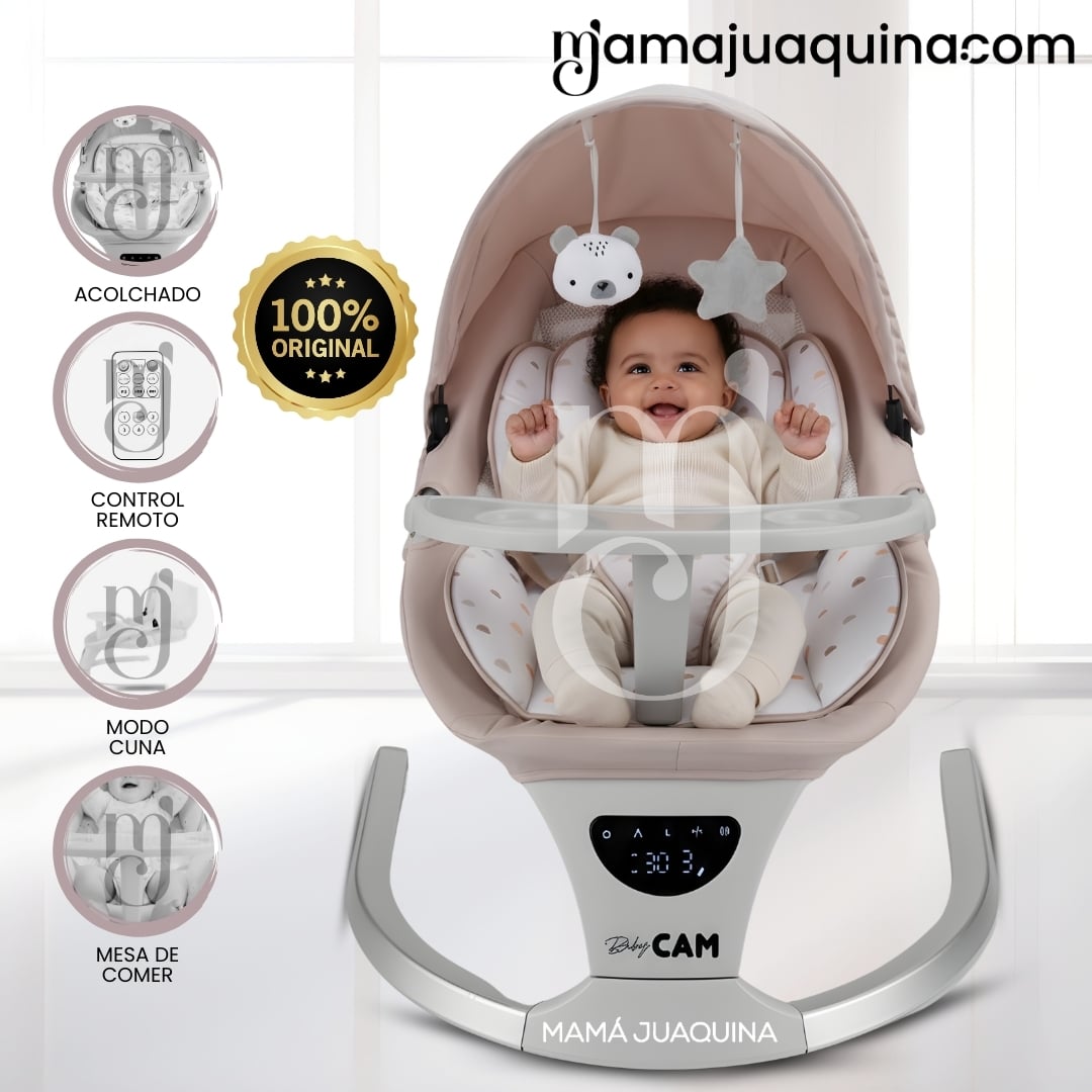 SILLA MECEDORA DIDÁCTICA «STAR II» CON BLUETOOTH BEIGE - 1
