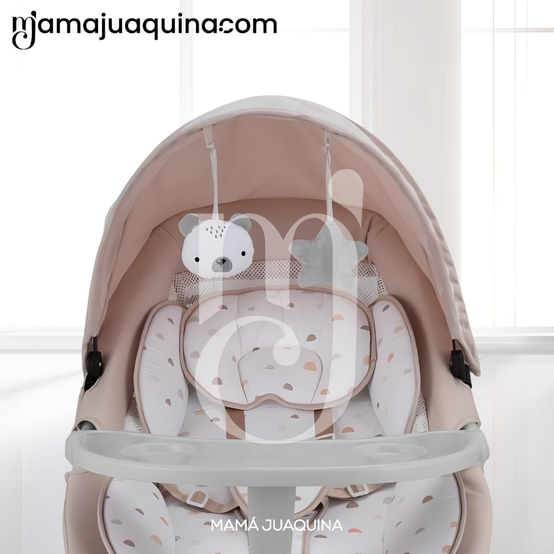 SILLA MECEDORA DIDÁCTICA «STAR II» CON BLUETOOTH BEIGE - 5