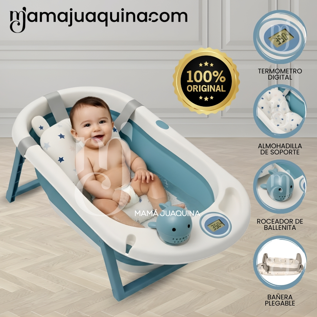 BAÑERA PLEGABLE PARA BEBÉS «DOUX WHALL» EDICIÓN LIMITADA - 1