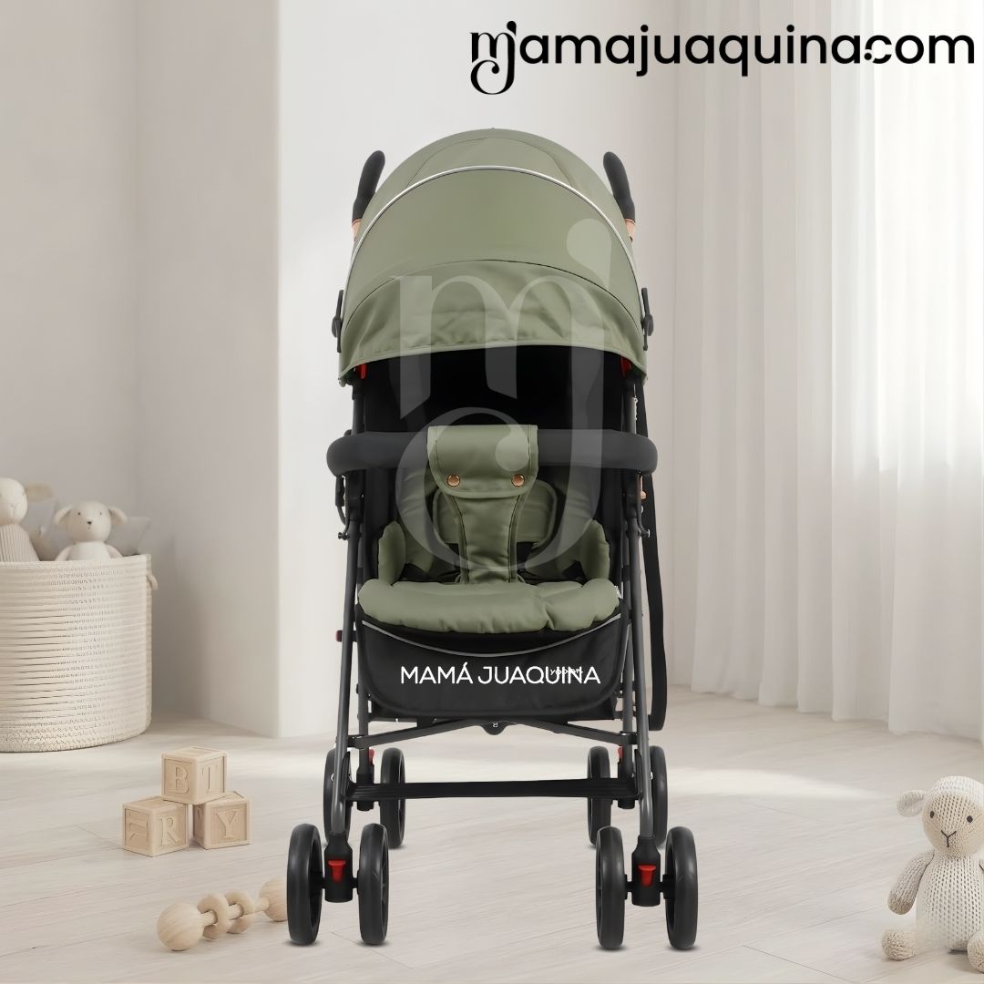 COCHE BASTÓN PLEGADO COMPACTO «MAFY» EDICIÓN EXCLUSIVA GREEN - 3