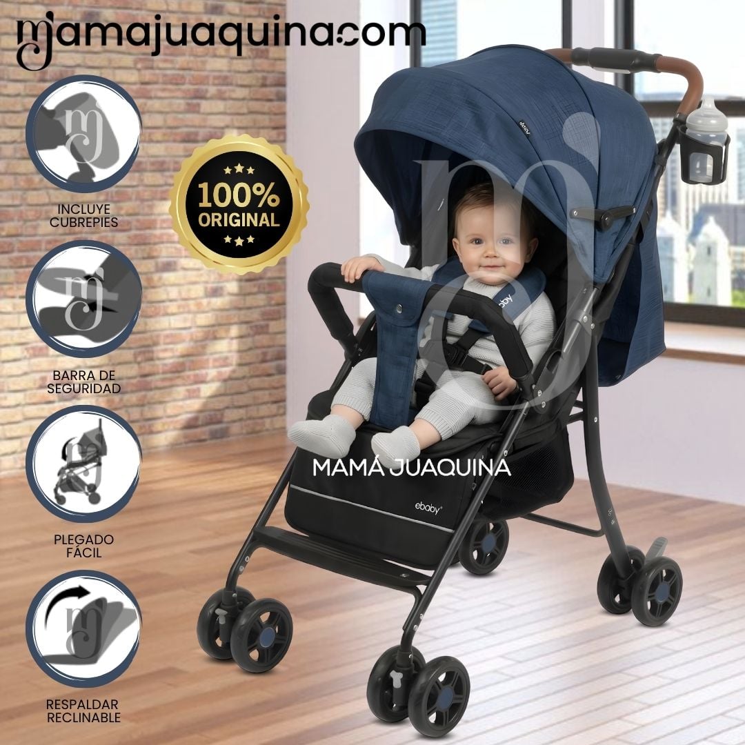 COCHE CUNA DISEÑO SOFISTICADO «MADDOX II» EDICIÓN EXCLUSIVA BLUE - 1