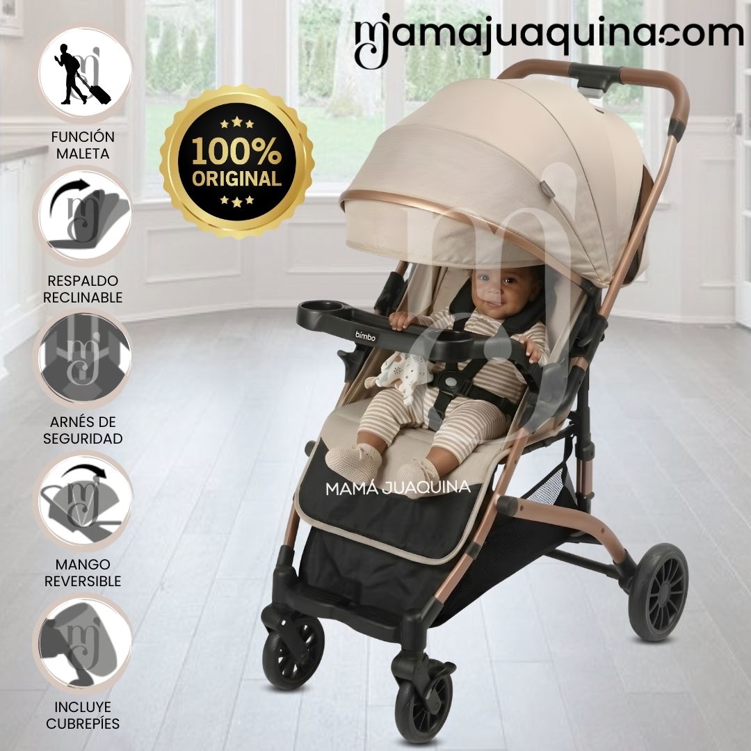 COCHE MALETA DE PASEO «DASHI» MANGO REVERSIBLE BEIGE - 1