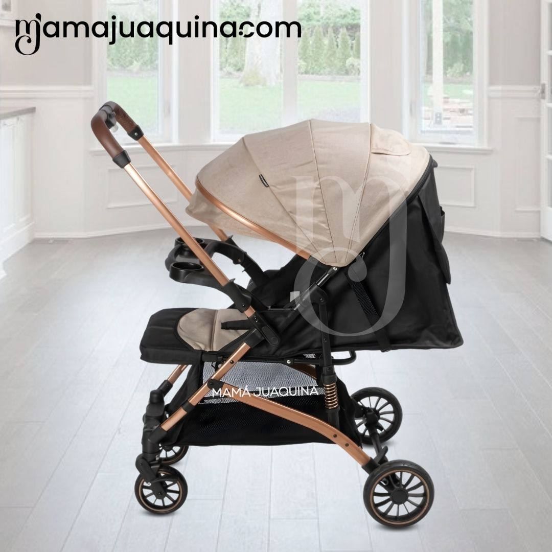 COCHE MALETA DE PASEO «DASHI» MANGO REVERSIBLE BEIGE - 5