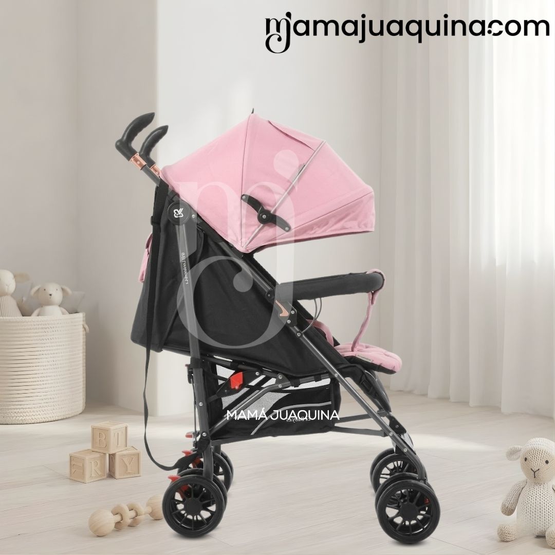 COCHE BASTÓN PLEGADO COMPACTO «MAFY» EDICIÓN EXCLUSIVA PINK - 5