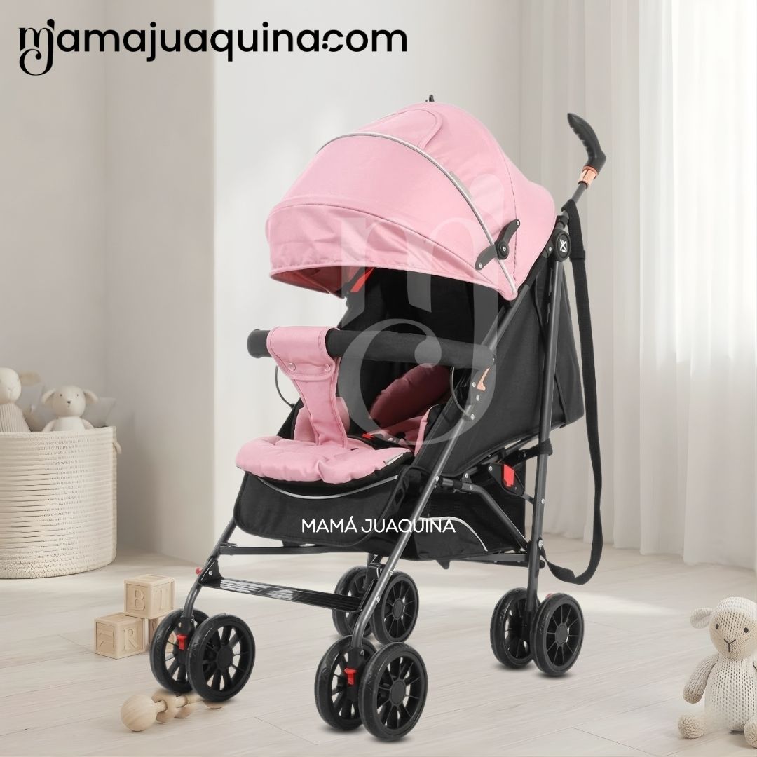 COCHE BASTÓN PLEGADO COMPACTO «MAFY» EDICIÓN EXCLUSIVA PINK - 6