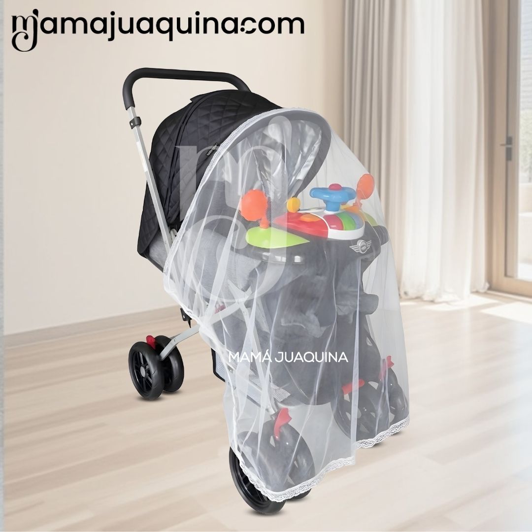 COCHE CUNA DIDACTICO «SHABY» CON MANGO REVERSIBLE BLACK - 4