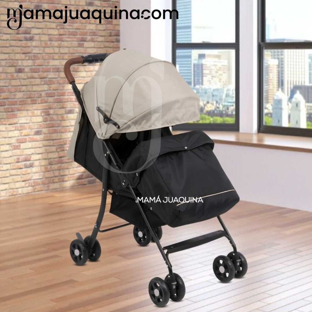 COCHE CUNA DISEÑO SOFISTICADO «MADDOX II» EDICIÓN EXCLUSIVA BEIGE - 4