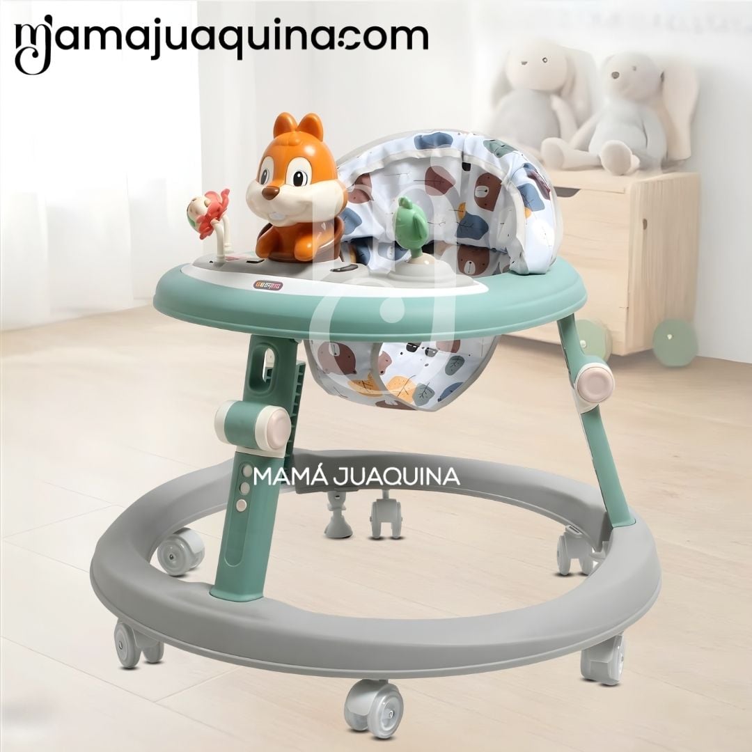 ANDADOR CON TABLERO DIDÁCTICO «NUTTY II» EDICIÓN ESPECIAL GREEN Y GRAY - 2