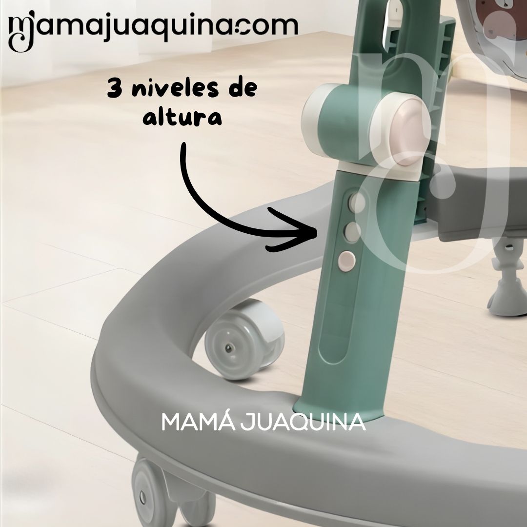 ANDADOR CON TABLERO DIDÁCTICO «NUTTY II» EDICIÓN ESPECIAL GREEN Y GRAY - 4