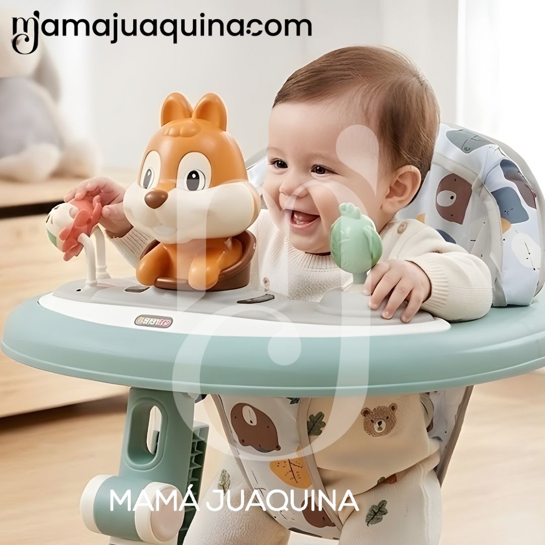 ANDADOR CON TABLERO DIDÁCTICO «NUTTY II» EDICIÓN ESPECIAL GREEN Y GRAY - 5