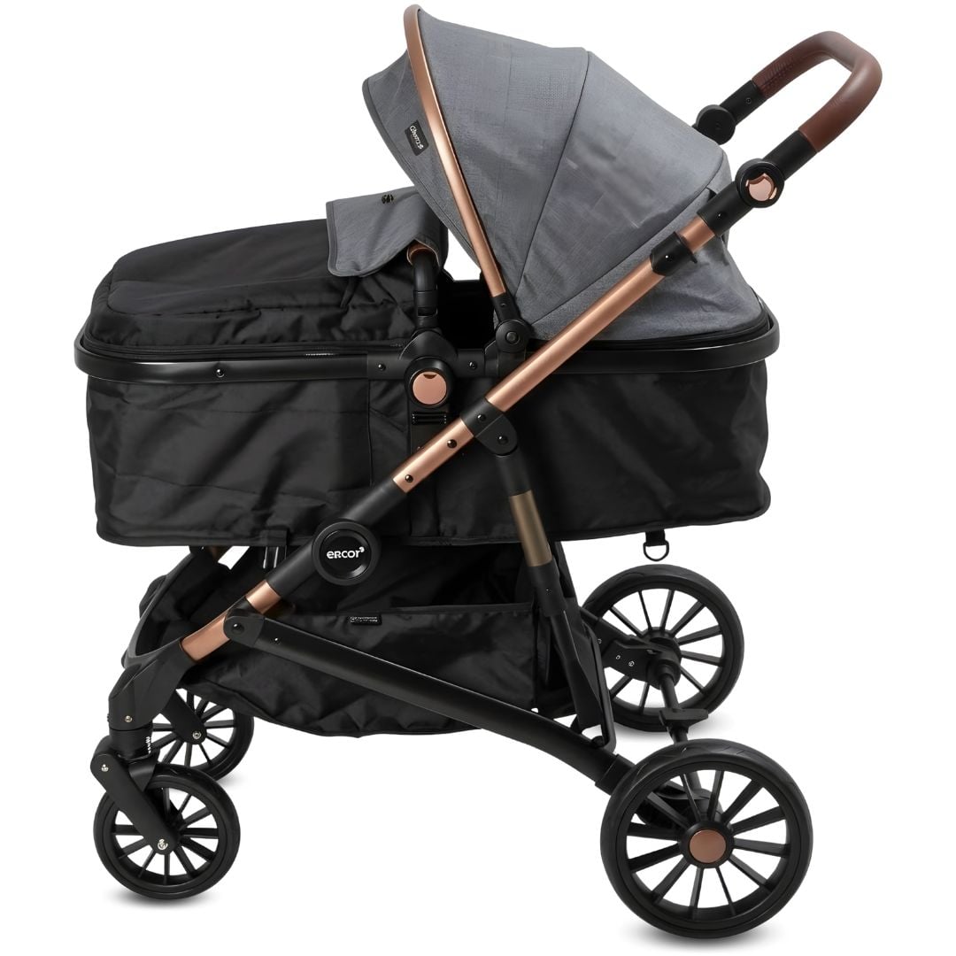 COCHE MOISÉS TRAVEL SYSTEM «INFINITIVE GOLD II» DE LUJO GRAY - 1