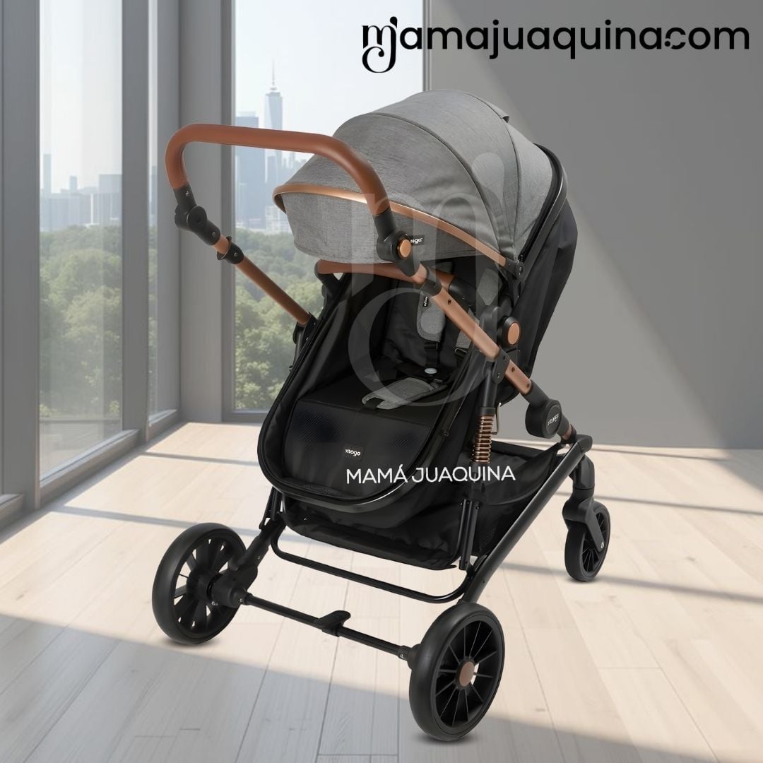 COCHE MOISÉS TRAVEL SYSTEM «INFINITIVE GOLD II» DE LUJO GRAY - 3