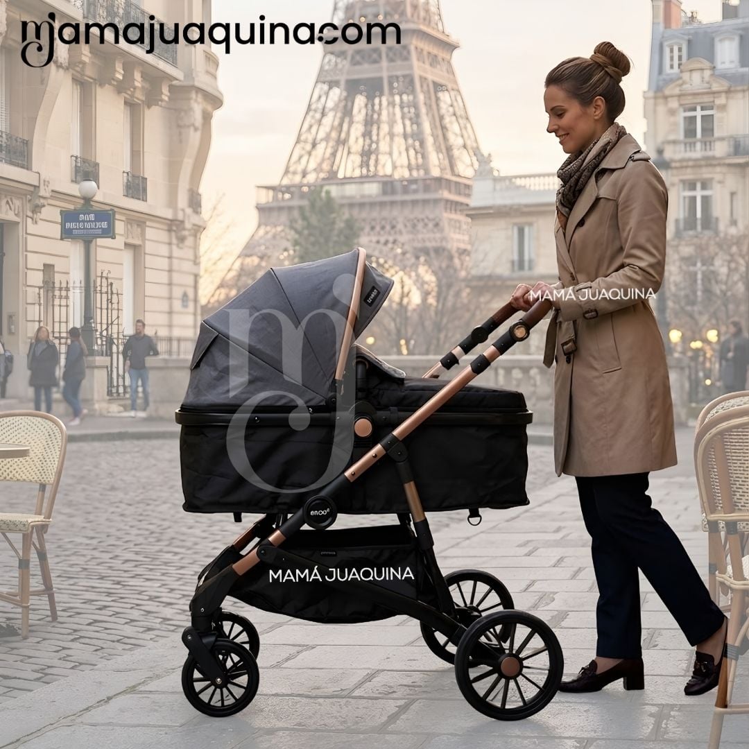 COCHE MOISÉS TRAVEL SYSTEM «INFINITIVE GOLD II» DE LUJO GRAY - 5