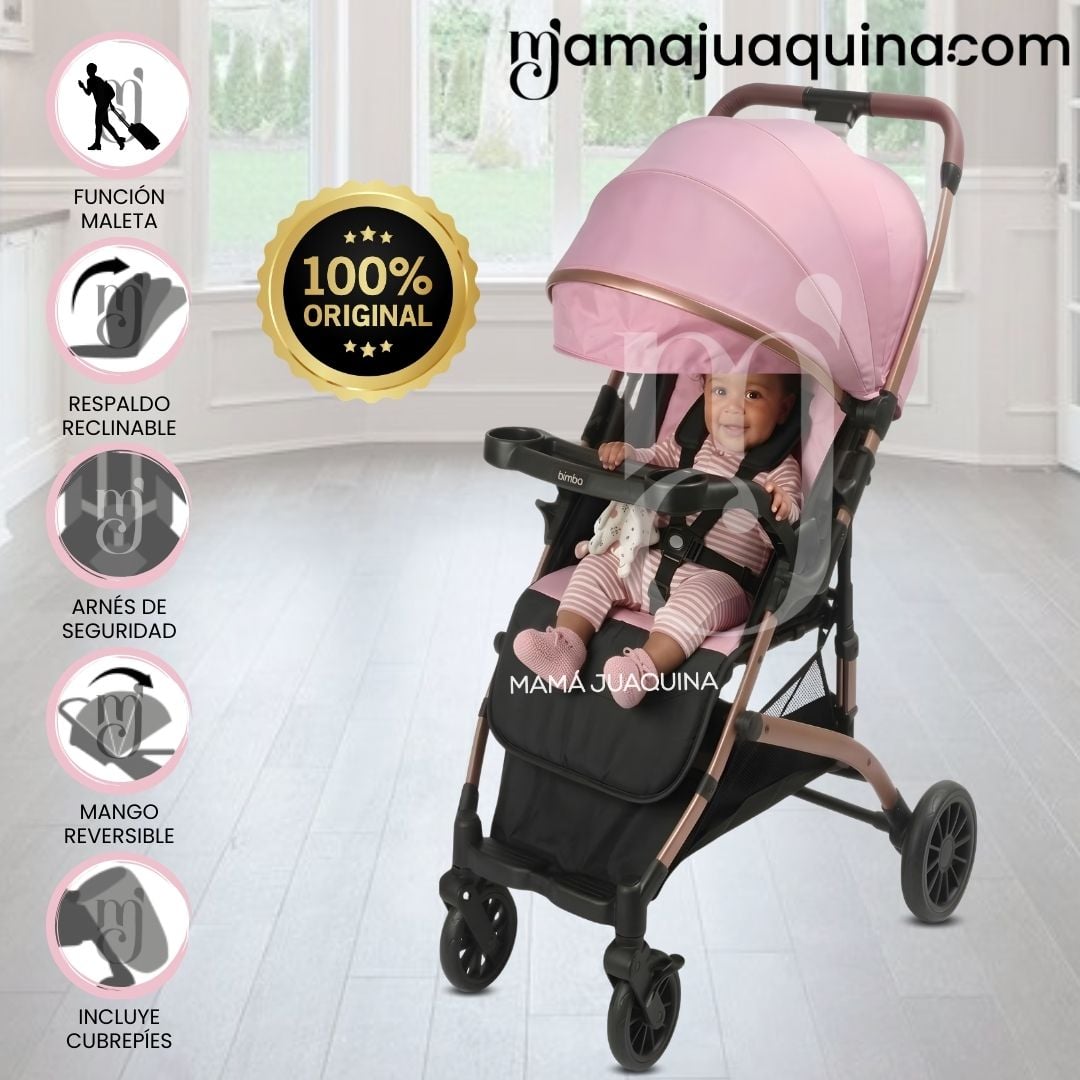 COCHE MALETA DE PASEO «DASHI» MANGO REVERSIBLE PINK - 1