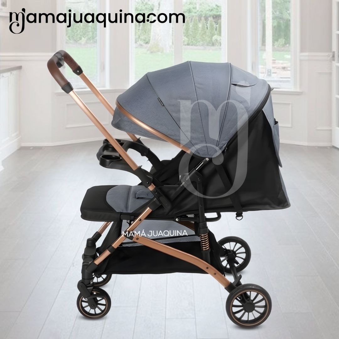 COCHE MALETA DE PASEO «DASHI» MANGO REVERSIBLE GRAY - 5