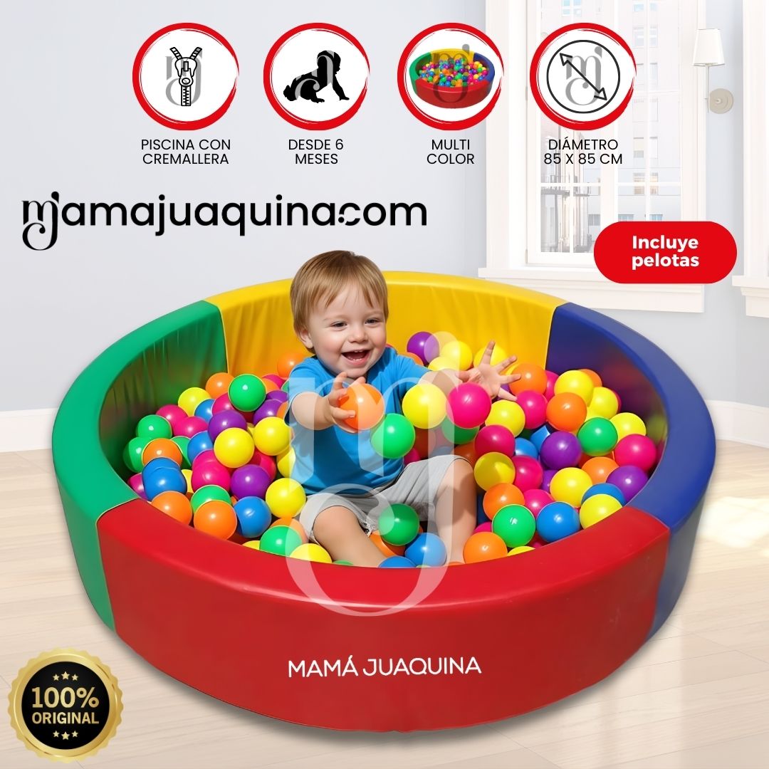 PISCINA DIDÁCTICA «HAPPY POOLY» CON PELOTAS INCLUIDAS RED - 1