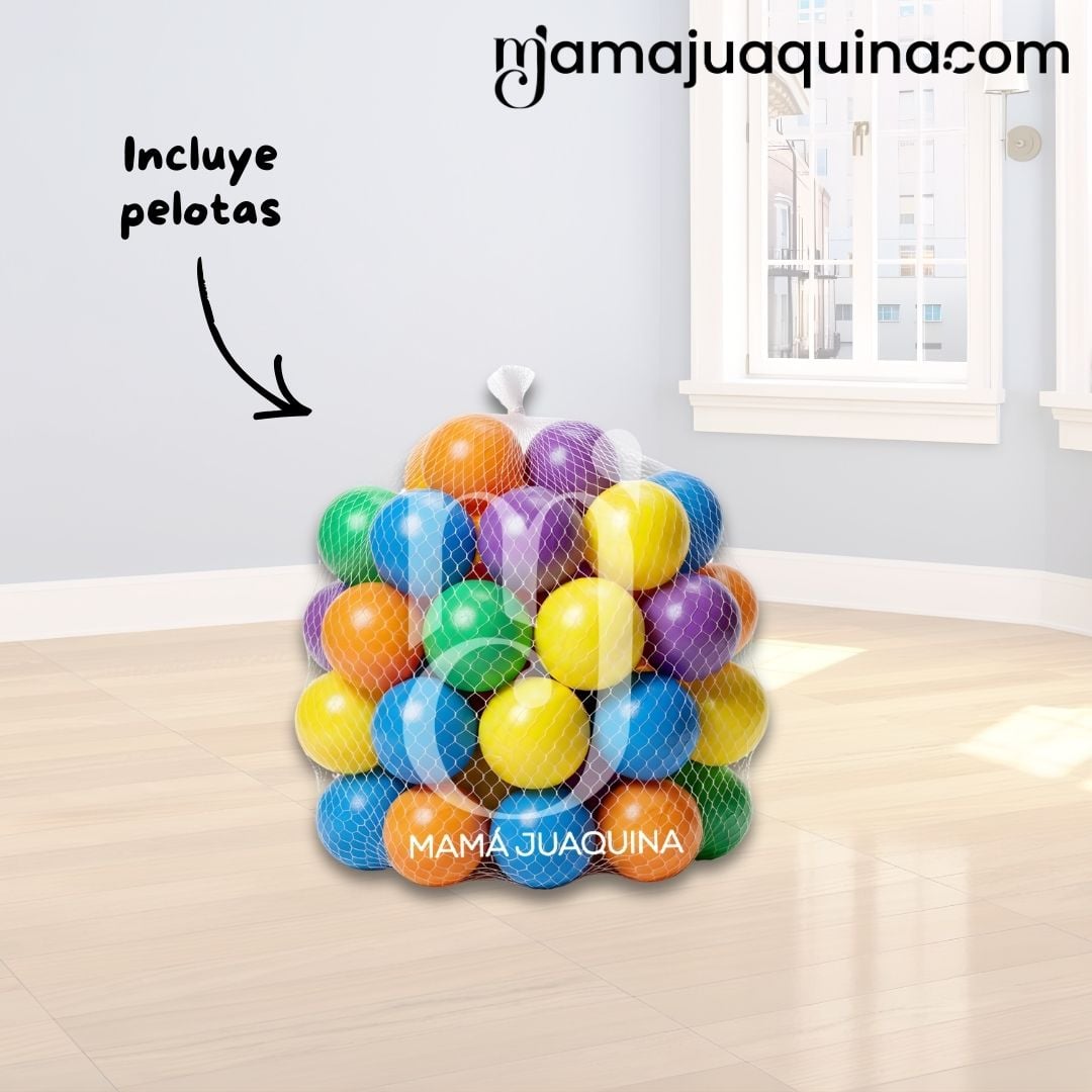 PISCINA DIDÁCTICA «HAPPY POOLY» CON PELOTAS INCLUIDAS RED - 3
