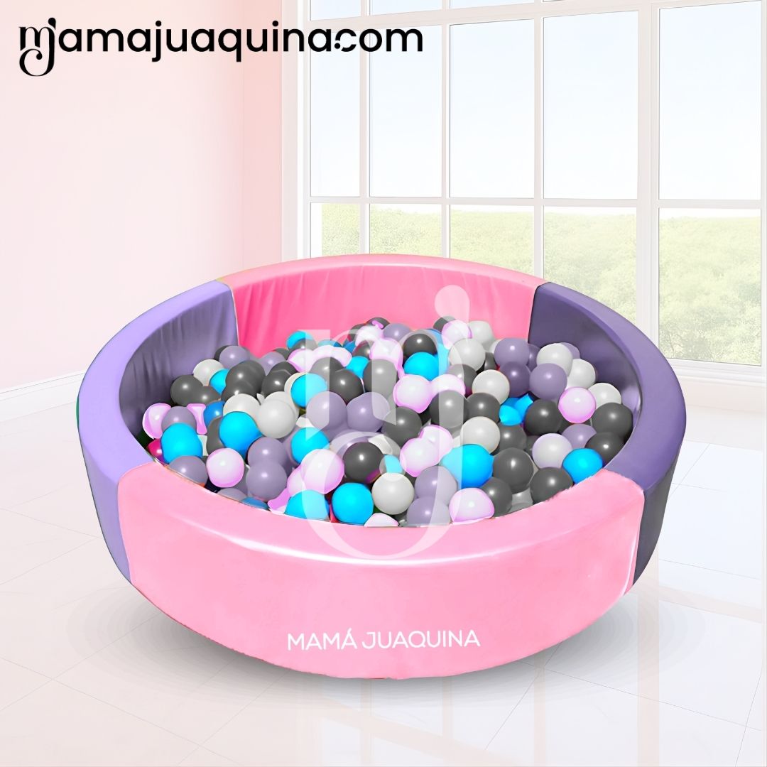 PISCINA DIDÁCTICA «HAPPY POOLY PLUS» CON PELOTAS PINK - 2