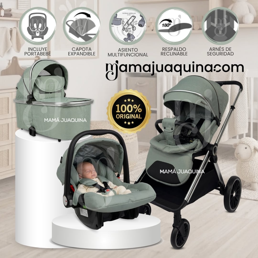COCHE MOISÉS TRAVEL SYSTEM «TAURO MAX» CON SISTEMA ADAPTABLE Y PORTA BEBÉ - 1