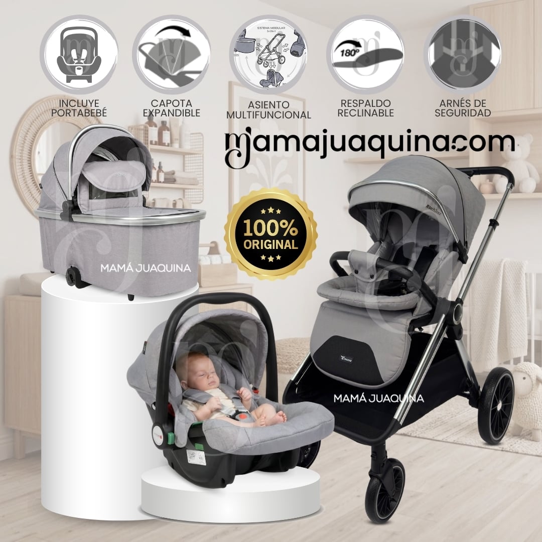 COCHE MOISÉS TRAVEL SYSTEM «TAURO MAX» CON SISTEMA ADAPTABLE Y PORTA BEBÉ - 1
