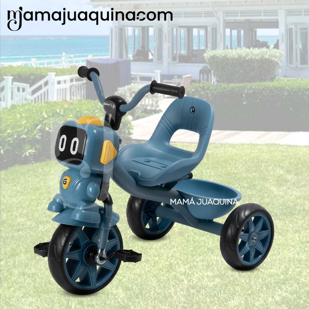 TRICICLO CHAVITO MUSICAL «CHOP» CON DISEÑO A PEDALES - 3