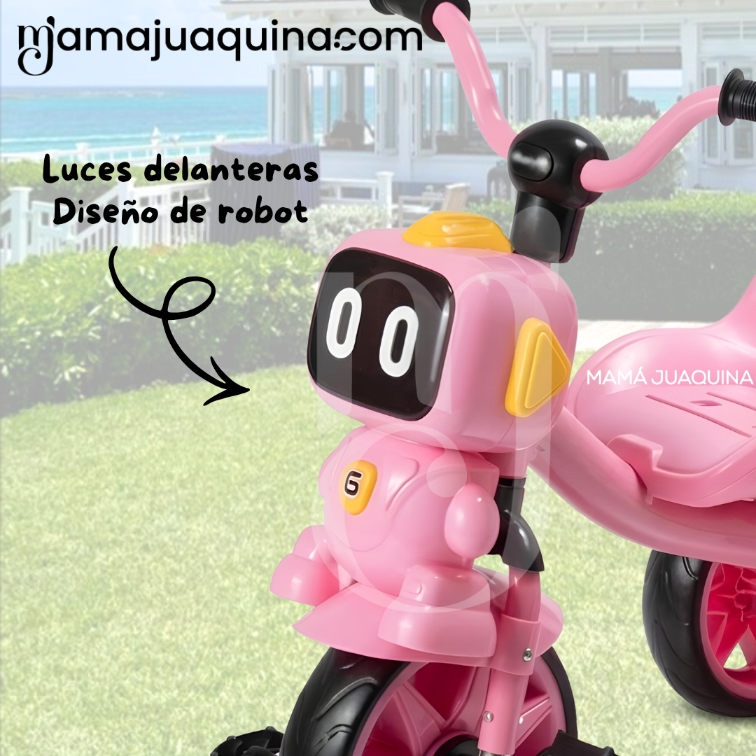 TRICICLO CHAVITO MUSICAL «CHOP» CON DISEÑO A PEDALES - 4