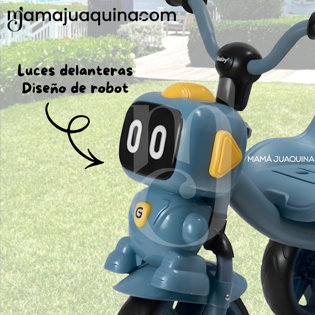 TRICICLO CHAVITO MUSICAL «CHOP» CON DISEÑO A PEDALES - 4