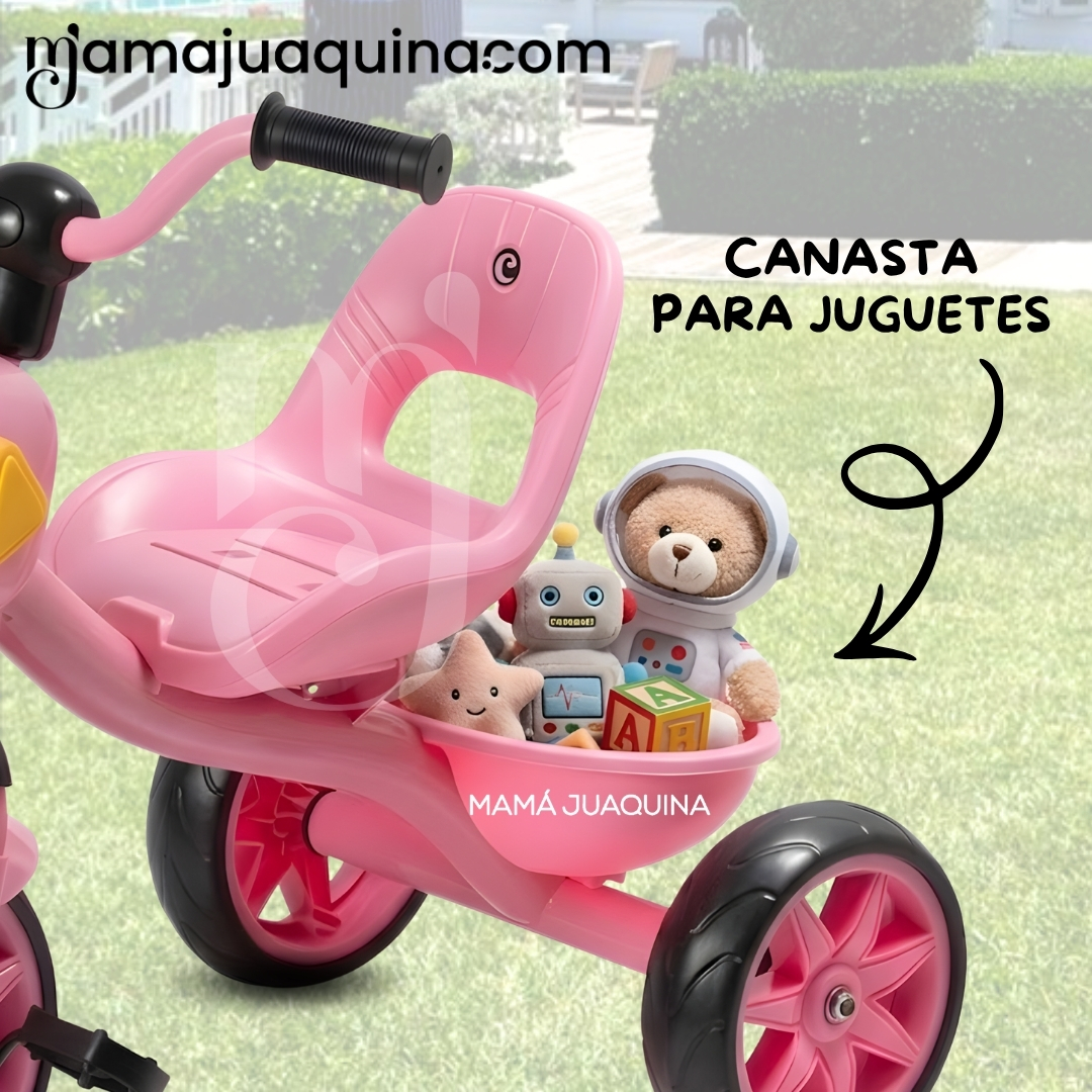 TRICICLO CHAVITO MUSICAL «CHOP» CON DISEÑO A PEDALES - 5